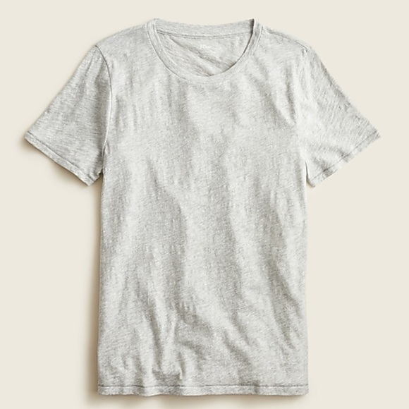 J crew vintage cotton crewneck tee shirt heather gray - Picture 2 of 5
